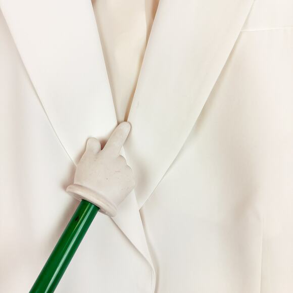 J.Crew Tuxedo Blazer Jacket in Drapey Viscose White - Plus Size 20 - Picture 4 of 12